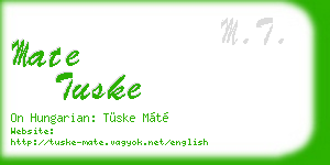 mate tuske business card